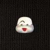 Masque de Kiki clown blanc/argenté