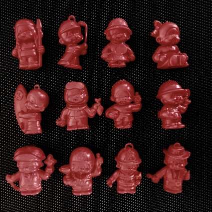 Série complète : 12 figurines miniatures Kiki Bonux